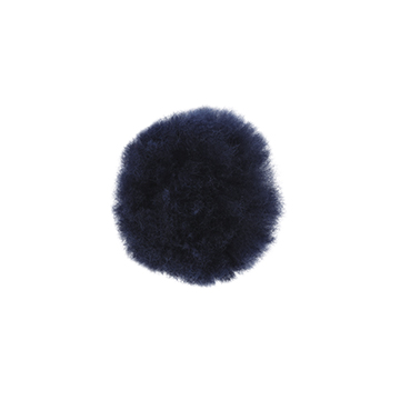 Toft alpaca fur coloured pom pom Sapphire